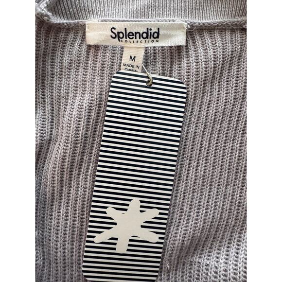 SPLENDID Viscose ANTHROPOLOGIE Purple Luna Dip Dye Cardigan Sweater Size M - Picture 9 of 10